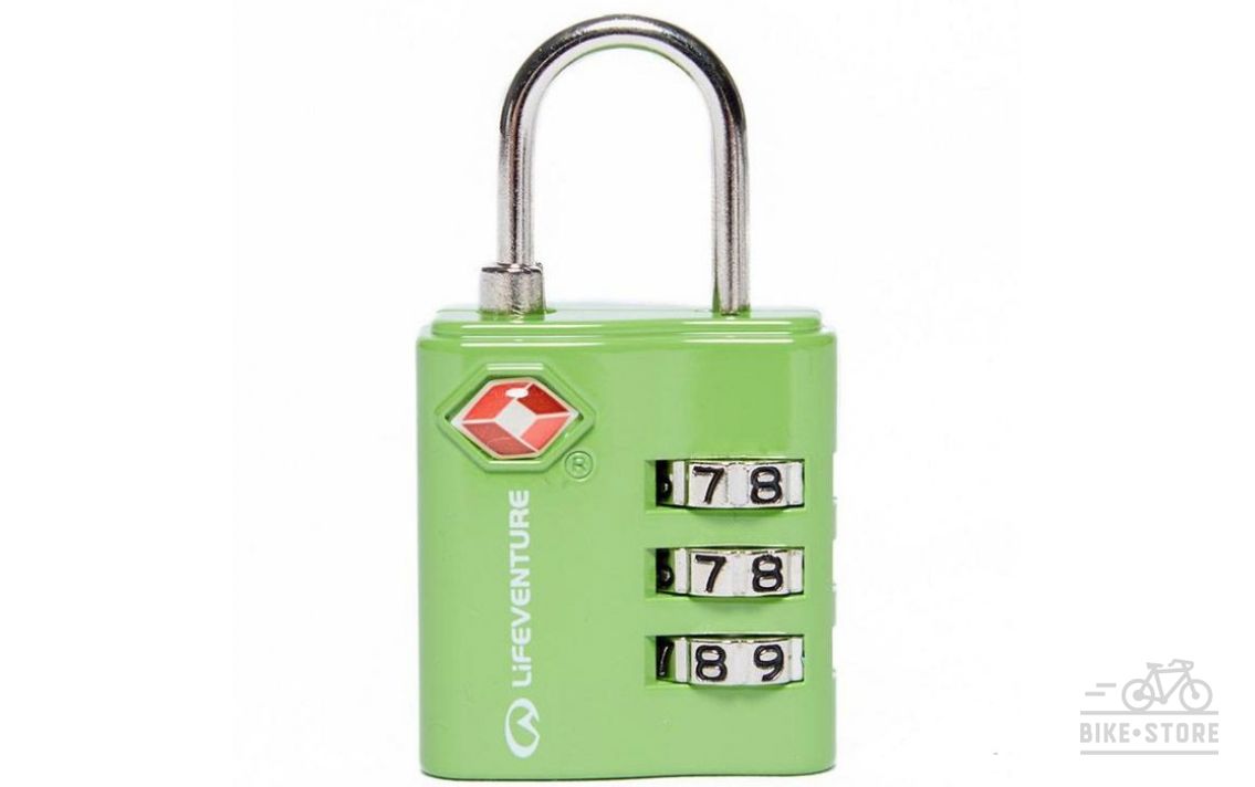 Замок Lifeventure TSA Combi Lock green